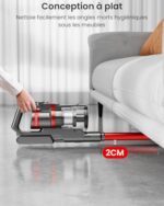 40Kpa/500W Bezprzewodowy odkurzacz pionowy, mocny odkurzacz bezprzewodowy 60 minut z wyświetlaczem LED, 7-stopniowy system filtracji, 2024 podwójny uchwyt odkurzacz pionowy do podłóg… – Image 5