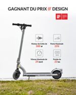 5TH WHEEL M1 Elektryczna hulajnoga dla dorosłych, silnik o mocy szczytowej 500 W, opony z wewnętrznym wzmocnieniem, regulator prędkości, składana i przenośna, idealna do codziennych podróży – Image 2