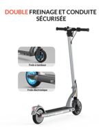 5TH WHEEL M1 Elektryczna hulajnoga dla dorosłych, silnik o mocy szczytowej 500 W, opony z wewnętrznym wzmocnieniem, regulator prędkości, składana i przenośna, idealna do codziennych podróży – Image 5