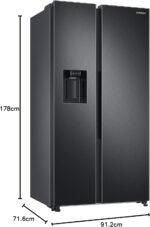 Samsung RS6GA8842B1/EG amerykańska lodówka wolnostojąca 634 l D czarna – Image 6