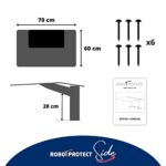Wiata na kosiarki wielomarkowe ROBOT PROTECT Side 60 x 70 x 28 cm | Odporna na warunki atmosferyczne + ochrona przed promieniowaniem UV | Nogi ze stali nierdzewnej | Materiały montażowe w zestawie | Wyprodukowano w Europie – Image 5