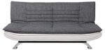 AC Design Furniture Jasper sofa rozkładana, dł.: 196 x wys.: 91 x gł.: 96 cm, szary/biały, tkanina/PU/chrom – Image 4
