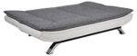 AC Design Furniture Jasper sofa rozkładana, dł.: 196 x wys.: 91 x gł.: 96 cm, szary/biały, tkanina/PU/chrom – Image 5
