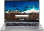 Acer Chromebook 317 CB317-1H-C7TP Laptop 17,3” Full HD, komputer przenośny (procesor Intel Celeron N4500, 8 GB pamięci RAM, 256 GB eMMC, karta graficzna Intel UHD Graphics, system operacyjny Chrome OS), laptop w kolorze srebrnoszarym