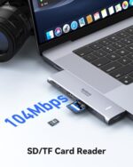 Adapter Macbook Pro/Air Hub USB C 7 w 2 z 4K HDMI, Thunderbolt 3 i USB-C 100 W, 2 USB 3.0, USB C 3.0, czytnik kart SD/TF, adapter Mac dla MacBook Pro 2022-2016… – Image 7
