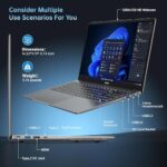 AOC 2024 Gaming Laptop Obudowa metalowa z podświetleniem, AMD Ryzen 7 5700U (8C/16T, do8217;do 4,3 GHz) Laptop dla graczy 16,1 cala, 16 GB DDR4, 512 GB M.2 SSD, WiFi… – Image 5