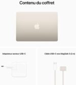 Apple 2022 MacBook Air z chipem M2: ekran Liquid Retina 13,6 cala, 8 GB pamięci RAM, 256 GB pamięci SSD; kolor gwiezdny – Image 6