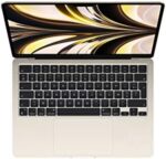Apple 2022 MacBook Air z chipem M2: ekran Liquid Retina 13,6 cala, 8 GB pamięci RAM, 256 GB pamięci SSD; kolor gwiezdny – Image 2