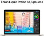Apple 2022 MacBook Air z chipem M2: ekran Liquid Retina 13,6 cala, 8 GB pamięci RAM, 256 GB pamięci SSD; kolor gwiezdny – Image 4