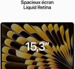 Apple 2023 MacBook Air z procesorem M2: ekran Liquid Retina 15,3 cala, 8 GB pamięci RAM, 512 GB pamięci SSD, kamera FaceTime HD 1080p. Kompatybilny z iPhone'em/iPadem;… – Image 3