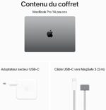 Apple 2023 MacBook Pro Laptop z procesorem M3, 8-rdzeniowym procesorem, 10-rdzeniowym procesorem graficznym: ekran Liquid Retina XDR 14,2 cala, 8 GB pamięci zunifikowanej, 512 GB pamięci SSD; kolor gwiezdna szarość – Image 6