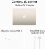 Apple 2024 Laptop MacBook Air 13 cali z procesorem M3: ekran Liquid Retina 13,6 cala, 8 GB pamięci zunifikowanej, 256 GB pamięci SSD, podświetlana klawiatura, Touch ID…. – Image 6