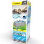 AVENLI Basen prostokątny z konstrukcją, 2343 litry, szary, 400 x 207 x 122 cm – Image 3