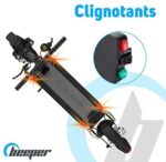 BEEPER – Max Hulajnoga elektryczna z alarmem 10 cali 500 W 48 V FX10-G2-8 + uchwyt transportowy Składana hulajnoga lub rower ME111 – Image 4