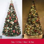 BOCbco Choinka sztuczna z solidną metalową podstawą | do dekoracji świątecznych wewnątrz i na zewnątrz Dekoracje świąteczne (rozmiar: 7 stóp) – Image 2