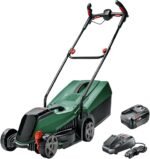 Bosch kosiarka akumulatorowa CityMower 18V-32-300 (18 V, 1x akumulator 4,0 Ah, silnik bezszczotkowy, szerokość koszenia: 32 cm, kosi do 300 m², w kartonie)