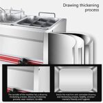 CGLYYDS Profesjonalna frytkownica gazowa LPG, komercyjna frytkownica ze stali nierdzewnej z koszami i pokrywami, do kuchni domowej, restauracyjnej... – Image 4