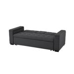 KONCEPCJA FABRYKI – 3-osobowa rozkładana sofa z lnu | NOHO ciemnoszary | Bardzo praktyczna modułowa konstrukcja | Współczesny design | Łóżko 2-osobowe: powierzchnia do spania 160 x 160 cm | Konstrukcja... – Image 4