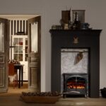 DIMPLEX – Stockbridge – Kominek elektryczny wolnostojący – matowa czerń – efekt płomienia 3D Optimyst, atomizacja wody, zestaw drewna, oświetlenie LED, pilot w zestawie, palenisko... – Image 4