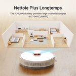 dreame D10 Plus Robot odkurzający z automatycznym opróżnianiem pojemnika na kurz, nawigacją LiDAR i wykrywaniem przeszkód, siłą ssania 4000 Pa, dywanami i sierścią zwierząt, baterią 170 min,… – Image 6