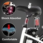 Rower elektryczny DYU, 26-calowy rower elektryczny z 6-biegową przerzutką Shimano, wymiennym akumulatorem 36 V 12,5 Ah, inteligentnym miejskim e-rowerem z koszykiem, wspomaganiem pedałowania, wysokością... – Image 4