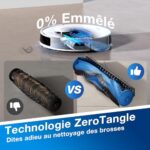 ECOVACS Odkurzacz automatyczny DEEBOT N20 Plus, odkurzacz automatyczny z funkcją mycia podłóg 8000Pa z automatycznym opróżnianiem pojemnika na kurz, 45 dni autonomicznej pracy, bateria 300 min, funkcja Anti-Tangle, dywany... – Image 3