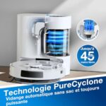 ECOVACS Odkurzacz automatyczny DEEBOT N20 Plus, odkurzacz automatyczny z funkcją mycia podłóg 8000Pa z automatycznym opróżnianiem pojemnika na kurz, 45 dni autonomicznej pracy, bateria 300 min, funkcja Anti-Tangle, dywany... – Image 5