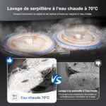 ECOVACS Odkurzacz automatyczny DEEBOT T30 Omni z mini stacją Odkurzacz automatyczny z funkcją mycia, adaptacyjnym czyszczeniem na mokro TruEdge™, szczotką ZeroTangle, 11 000 PA, czyszczeniem mopów... – Image 3