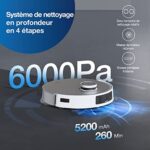 ECOVACS DEEBOT T20e Omni 6000Pa Robot odkurzający i myjący z stacją, podnoszenie płytek o 9 mm, suszenie gorącym powietrzem, automatyczne opróżnianie, wykrywanie przeszkód 3D, zbiornik... – Image 3