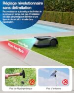 ECOVACS GOAT GX-600 Kosiarka automatyczna bez ustawiania granic dla ogrodów o powierzchni maks. 600 m², naciśnij i koszenie, AIVI 3D omijanie przeszkód, logiczne koszenie, tarcza z ostrzami... – Image 2