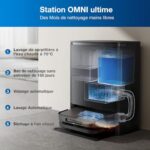 ECOVACS Robot odkurzacz z funkcją mycia DEEBOT X5 Omni, robot odkurzający ze stacją, 12800Pa, ZeroTangle, adaptacyjne czyszczenie na mokro TruEdge, mycie gorącą wodą o temperaturze 70°C, podnoszenie... – Image 5