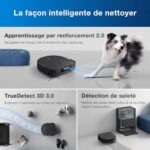 ECOVACS Robot odkurzacz z funkcją mycia DEEBOT X5 Omni, robot odkurzający ze stacją, 12800Pa, ZeroTangle, adaptacyjne czyszczenie na mokro TruEdge, mycie gorącą wodą o temperaturze 70°C, podnoszenie... – Image 6