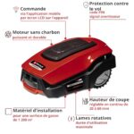 Einhell Kosiarka automatyczna FREELEXO 1200 LCD BT Power X-Change (Li-Ion, 18 V, 1200 m², aplikacja Bluetooth, do 35%, z akcesoriami instalacyjnymi, akumulator 5,2 Ah, stacja... – Image 3