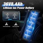 ELEKGO Rower elektryczny 16 cali Składany rower 36 V 8,4 Ah Akumulator Rower podmiejski, silnik 250 W Rower miejski, do 35-70 km Rower elektryczny dla dorosłych – Image 2