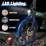 ELEKGO Rower elektryczny 16 cali Składany rower 36 V 8,4 Ah Akumulator Rower podmiejski, silnik 250 W Rower miejski, do 35-70 km Rower elektryczny dla dorosłych – Image 4