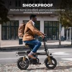 ENGWE Elektryczny rower dla dorosłych Rower elektryczny z wymienną baterią 48 V 10 Ah, rowery elektryczne 14 cali, składany rower elektryczny 25 km/h, do 50 km T14 – Image 4