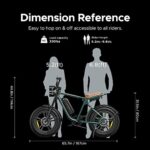 ENGWE M20 Rower elektryczny dla mężczyzn z oponami Fat Tire 20″ x 4,0″ 48 V 13 Ah Duży zasięg 50 km do 100 km 7 prędkości (zielony) – Image 5