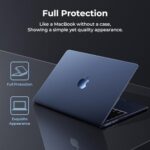 EooCoo Etui kompatybilne z MacBookiem Air 13 cali 2024-2022 Chip M3 / M2: Liquid Retina 13,6″, A3113 / A2681 [Identyczne jak Mac Nu] Redukcja odcisków palców, etui… – Image 2