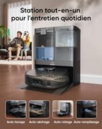 eufy X10 Pro Omni Odkurzacz automatyczny ze stacją, 8000 Pa, automatyczne mycie i suszenie pedałów czyszczących, system samoczynnego opróżniania, samoczynne napełnianie, omijanie przeszkód – Image 2