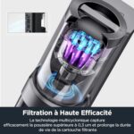 Eureka E10s Robot odkurzający z funkcją mycia podłóg, ekologiczna stacja bez worka, automatyczne opróżnianie z kurzu, 4000 Pa, autonomia 180 minut, nawigacja LiDAR, omijanie przeszkód... – Image 6