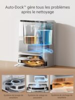 Eureka J12 Ultra Robot odkurzacz z automatyczną stacją opróżniania, mycia i suszenia, robot odkurzający o mocy 5000 Pa, obrotowa mopa, podwójna nawigacja LiDAR, omijanie przeszkód... – Image 4