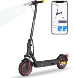 EVERCROSS EV10K Pro Elektryczna hulajnoga dla dorosłych, 10” Składana hulajnoga elektryczna, E-hulajnoga z aplikacją sterującą, akumulator 410 WH, prędkość maksymalna 25 km/h, silnik 500 W, wyświetlacz LED,…