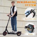 EVERCROSS EV10K Pro Elektryczna hulajnoga dla dorosłych, 10” Składana hulajnoga elektryczna, E-hulajnoga z aplikacją sterującą, akumulator 410 WH, prędkość maksymalna 25 km/h, silnik 500 W, wyświetlacz LED,… – Image 3