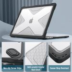 FINTIE Etui kompatybilne z MacBook Air 13,6 cala M3/M2 (2022-2024, model A3113/A2681) – wytrzymałe etui z twardym obudową i amortyzującymi wstrząsy krawędziami z TPU, hybrydowe etui zapewniające pełną ochronę... – Image 5