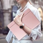 FINTIE Etui kompatybilne z MacBookiem Air 13,6 cala M3/M2 2024-2022, MacBookiem Air 13 M1 2020/2019/2018 i MacBookiem Pro 13 M2 M1 (2016-2022), etui z kieszenią na dokumenty, różowe złoto – Image 7