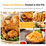 Frytkownica na propan, komercyjna frytkownica na propan z wyjmowanym zbiornikiem, ze stali nierdzewnej z koszem do pieczenia, mała frytkownica do kurczaka, domowe przekąski, podwójna – Image 4