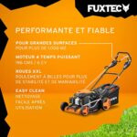 FUXTEC Kosiarka spalinowa z regulowaną prędkością FX-RM5196PRO, szerokość koszenia 51 cm i silnik samobieżny 196 cm3 GT Variable, kosz na trawę 60 l – Image 5