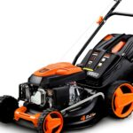 FUXTEC Kosiarka spalinowa z napędem samobieżnym FX-RM4646 – Easy Clean 4 w 1 Napęd tylny z funkcją mulczowania Szerokość koszenia 46 cm – pojemność kosza 50 l