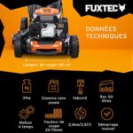 FUXTEC Kosiarka spalinowa z napędem samobieżnym FX-RM4646 – Easy Clean 4 w 1 Napęd tylny z funkcją mulczowania Szerokość koszenia 46 cm – pojemność kosza 50 l – Image 3