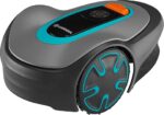 Gardena Kosiarka automatyczna SILENO minimo 500 m²: inteligentna kosiarka z optymalną łącznością, programowalna za pomocą aplikacji Gardena Bluetooth®, wersja FR/NL (15202-26)